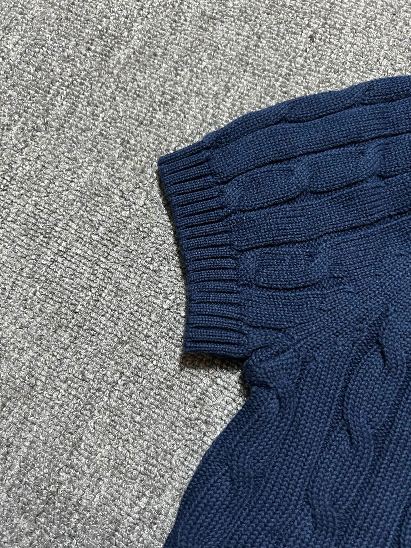 P160 20💰 Ralph Lauren round neck solid color pony embroidered logo cardigan knitted sweater Size: XS～L